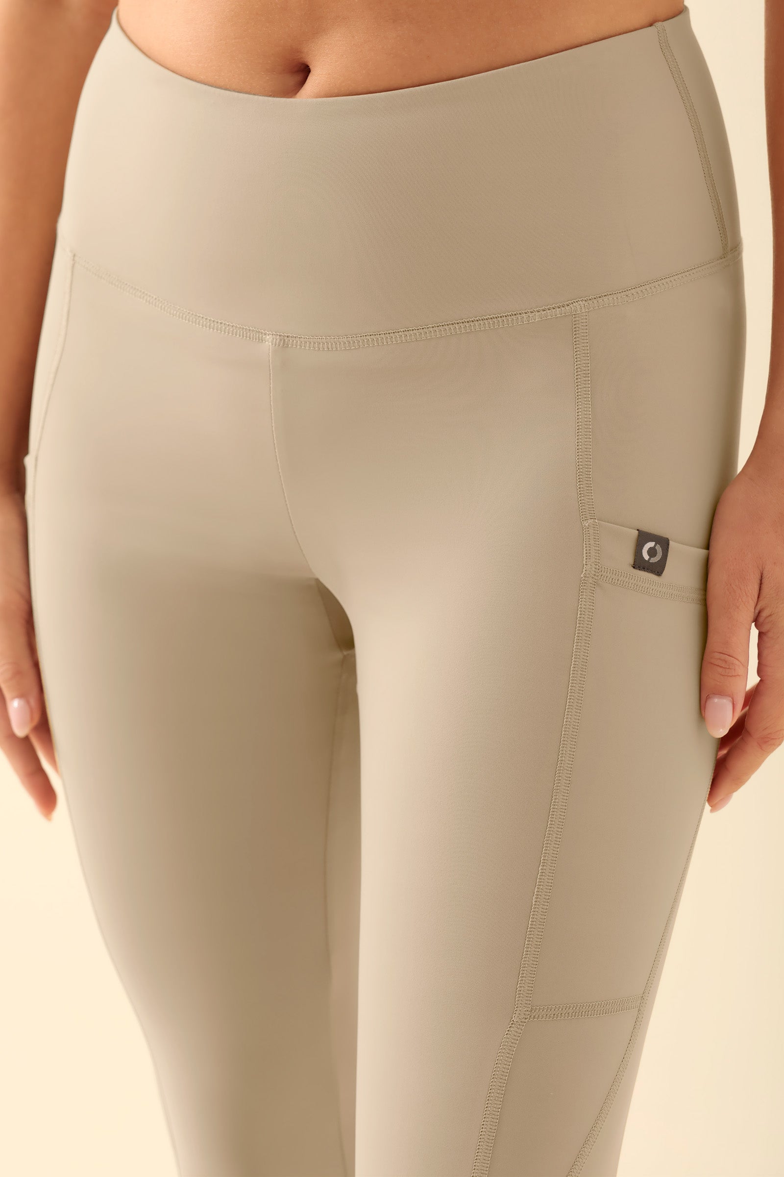 KAERE Leggings Femme - super élastique sable