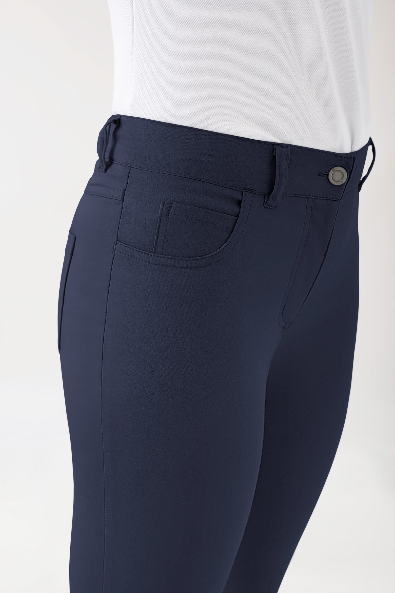 COMFY FLEX Pantalon 5 poches Femme - Jambe slim navy