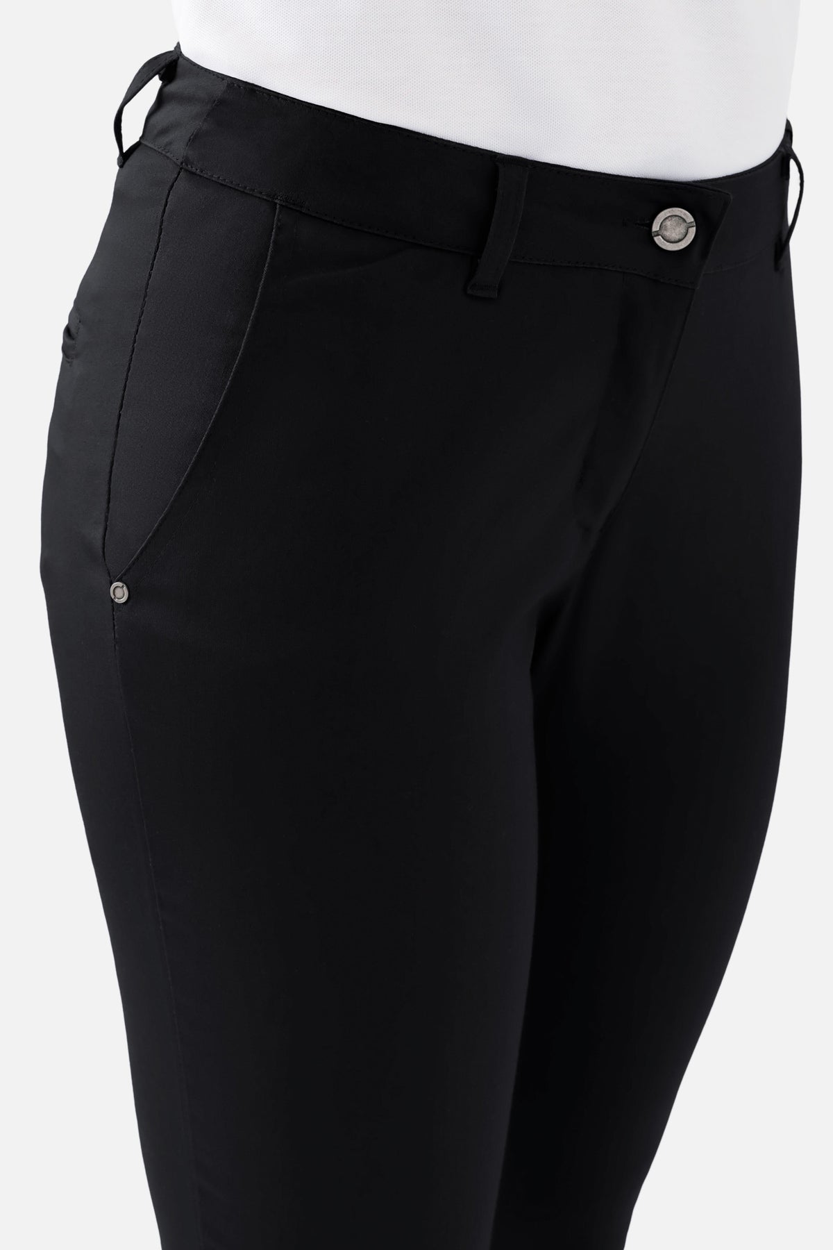 COMFY FLEX Pantalon Femme - Style Chino noir