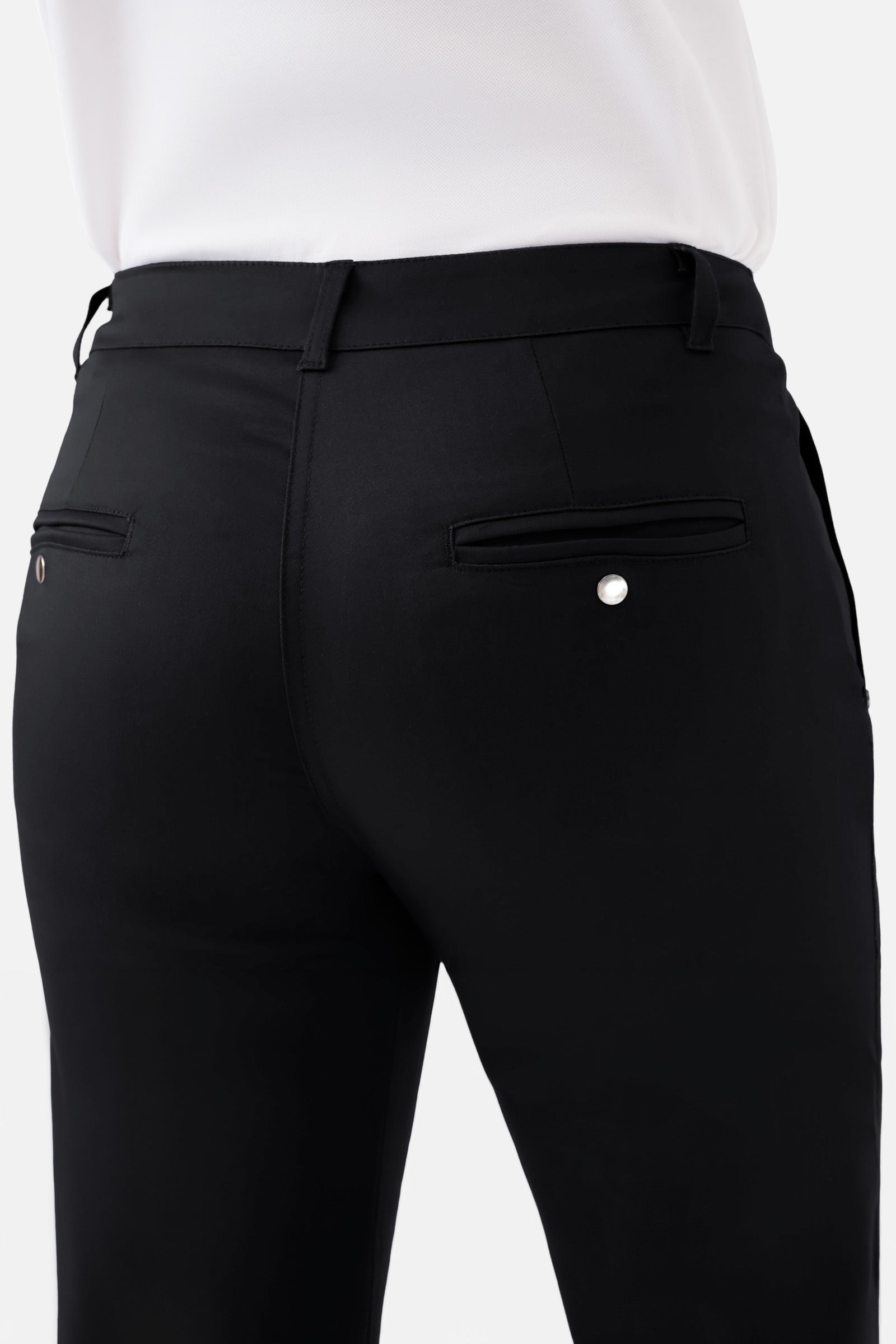 COMFY FLEX Pantalon Femme - Style Chino noir