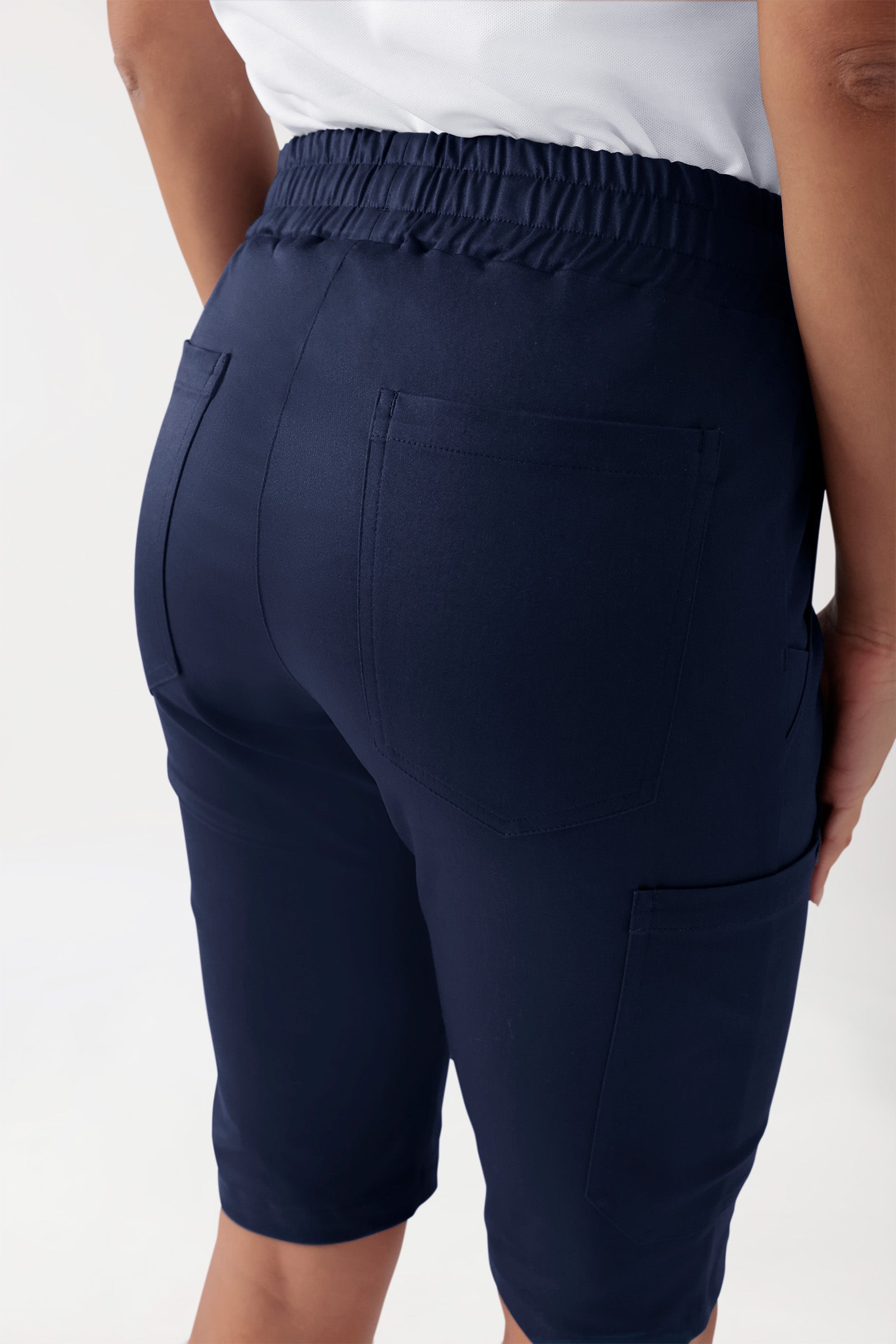 COMFY FLEX Pantalon Stretch mixte - bermuda navy