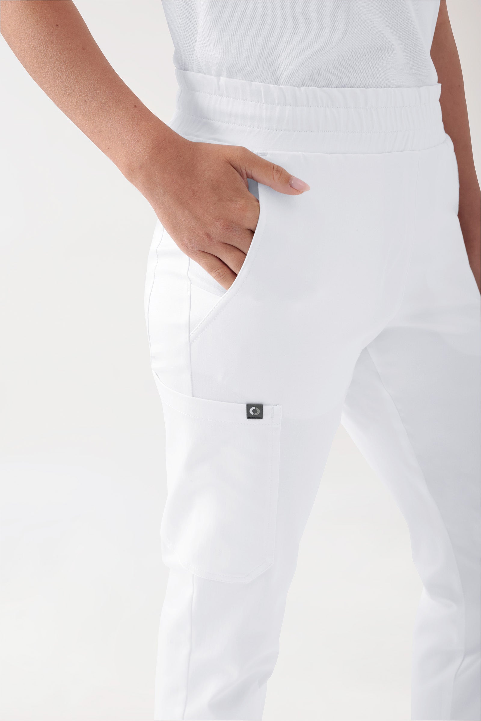 COMFY FLEX Pantalon Stretch mixte - 1/1 longueur blanc