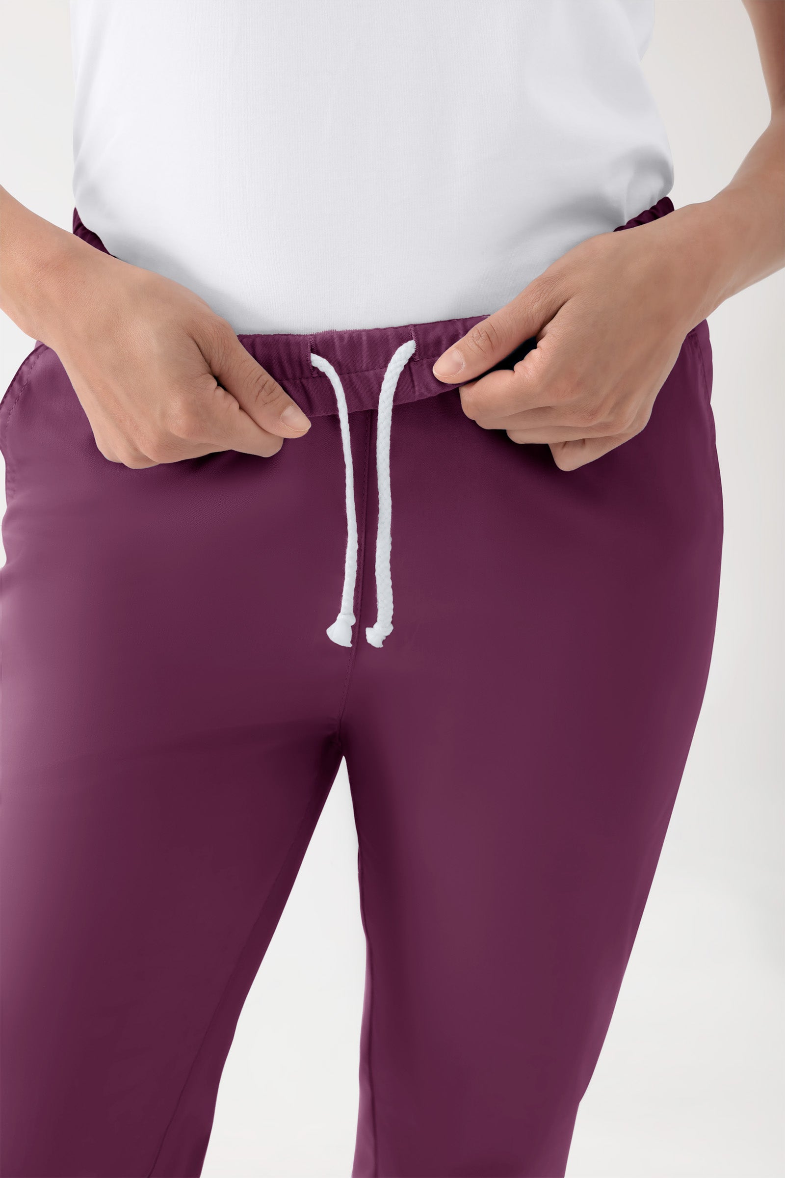 CORE Pantalon mixte - Taille haute prune