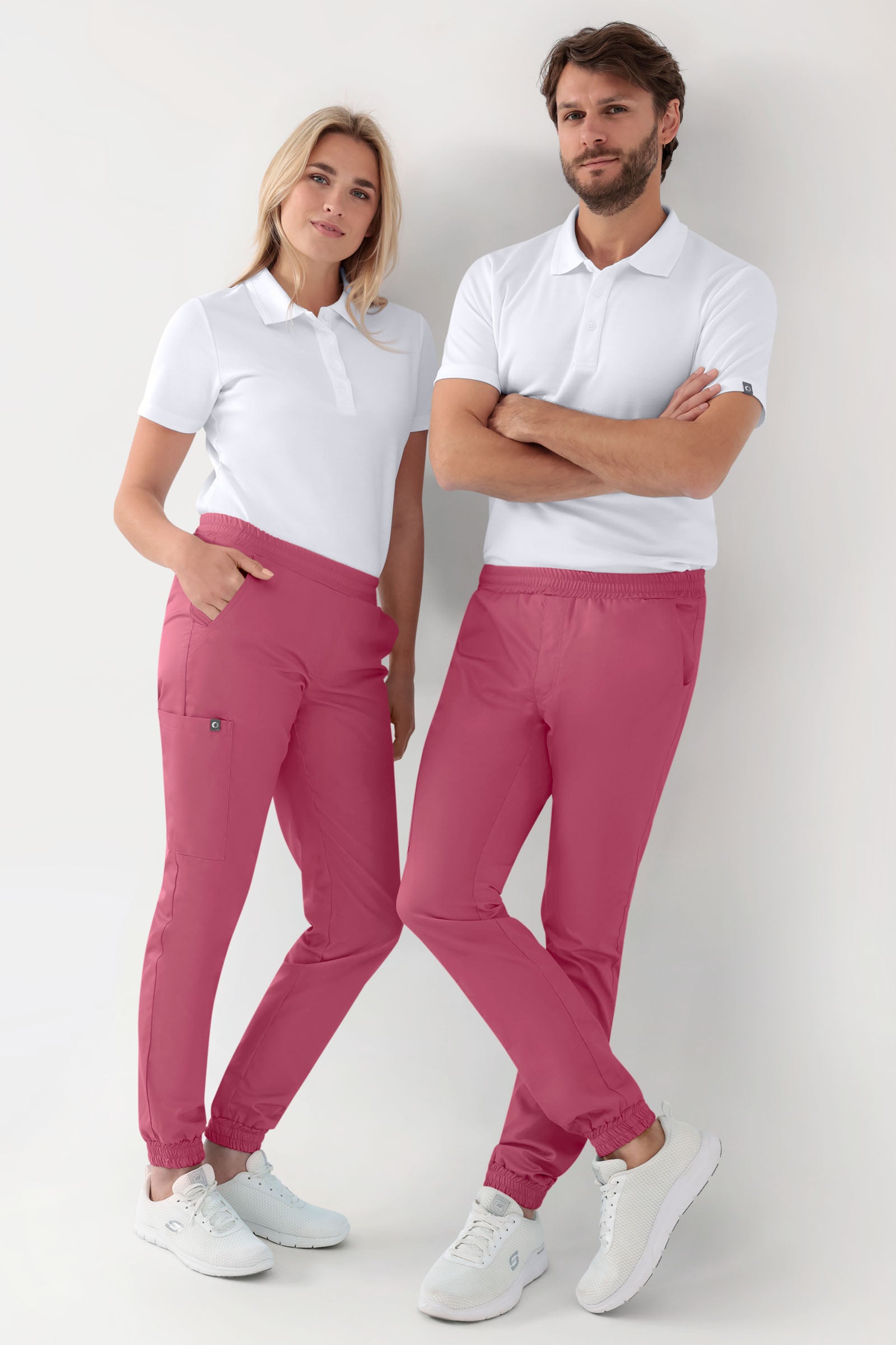 GREEN Pantalon Stretch Femme - Style Jogpant bois de rose, Vue de face 