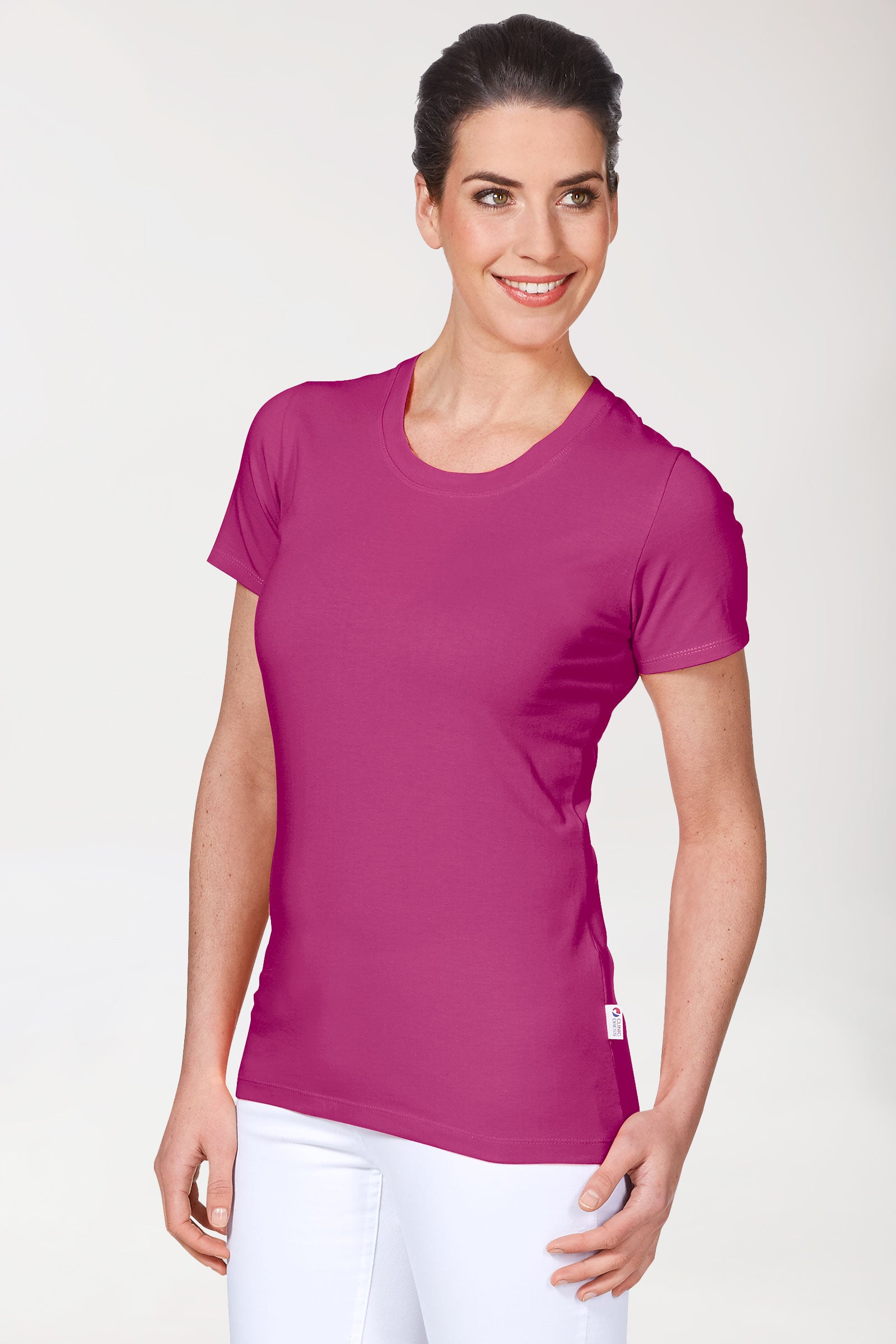 CORE T-shirt Femme - Encolure ronde berry, Vue de face 