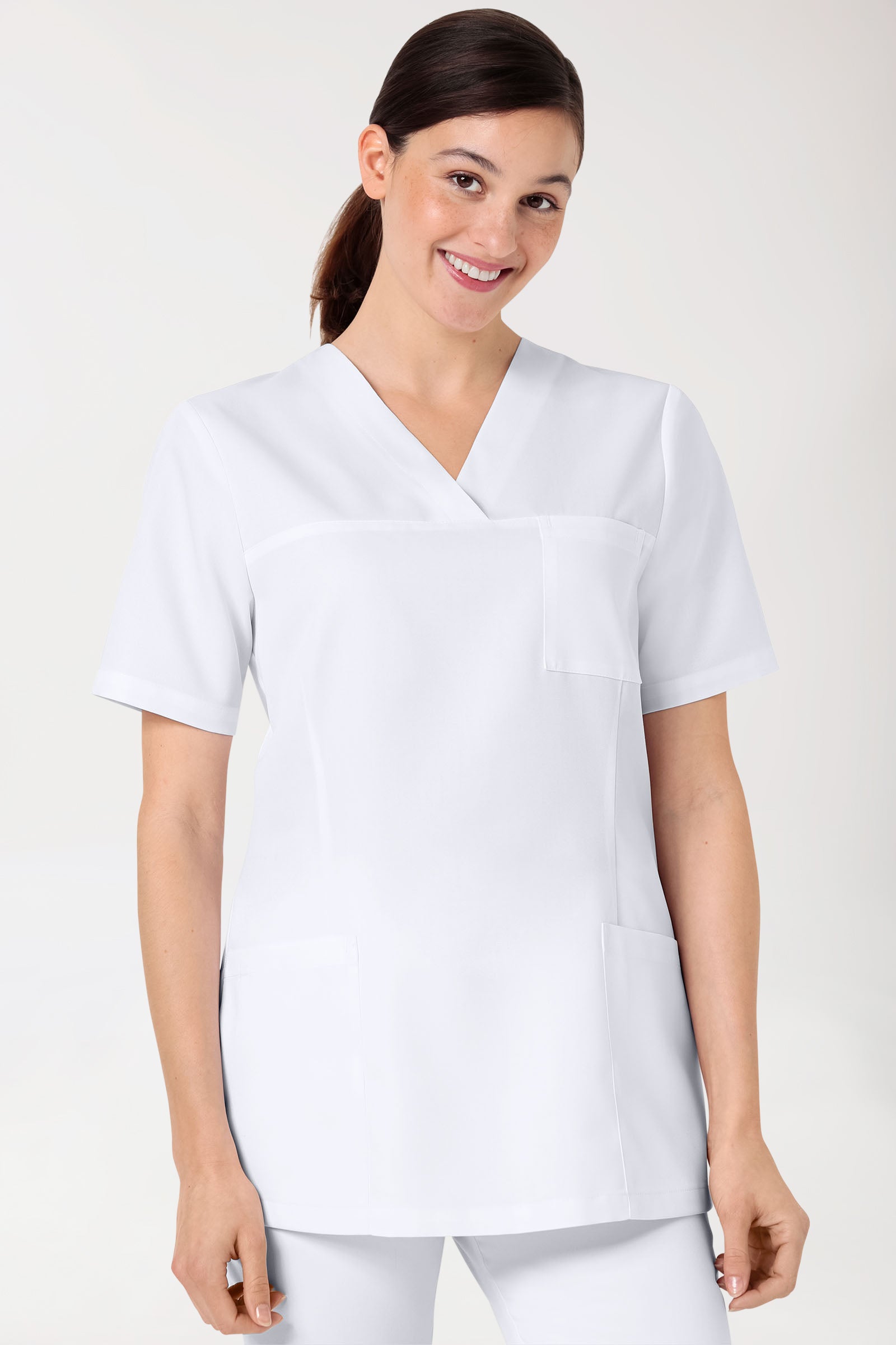 GREEN Tunique Femme - Décolleté V blanc