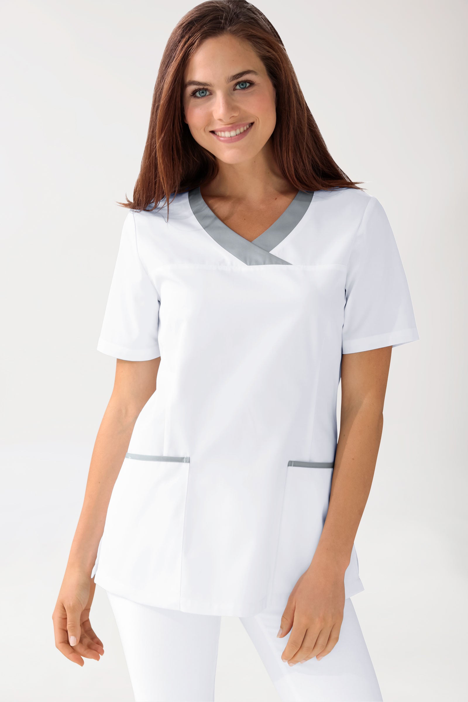 CORE Tunique Femme blanc/gris