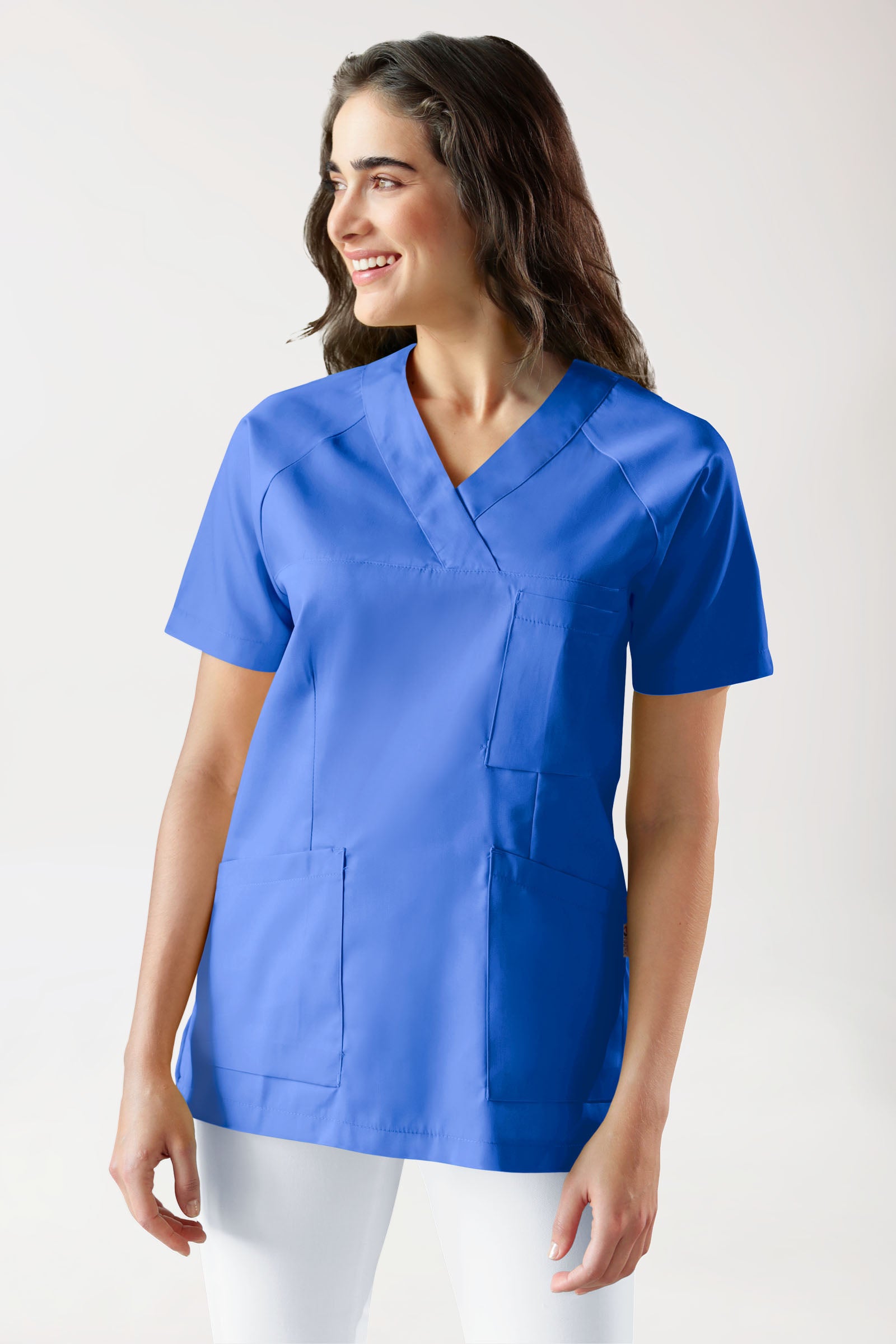CORE Tunique Femme - Décolleté V bleu roi