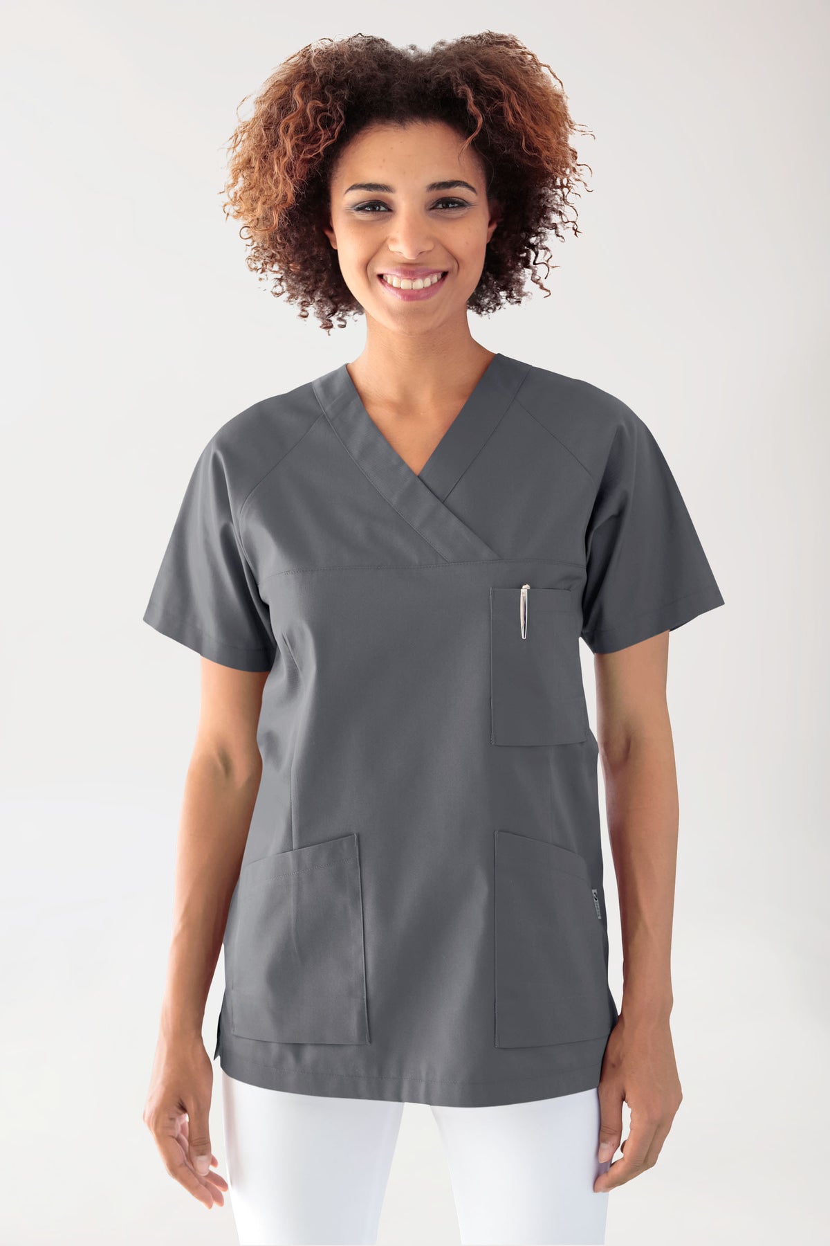 CORE Tunique Femme - Décolleté V gris granit