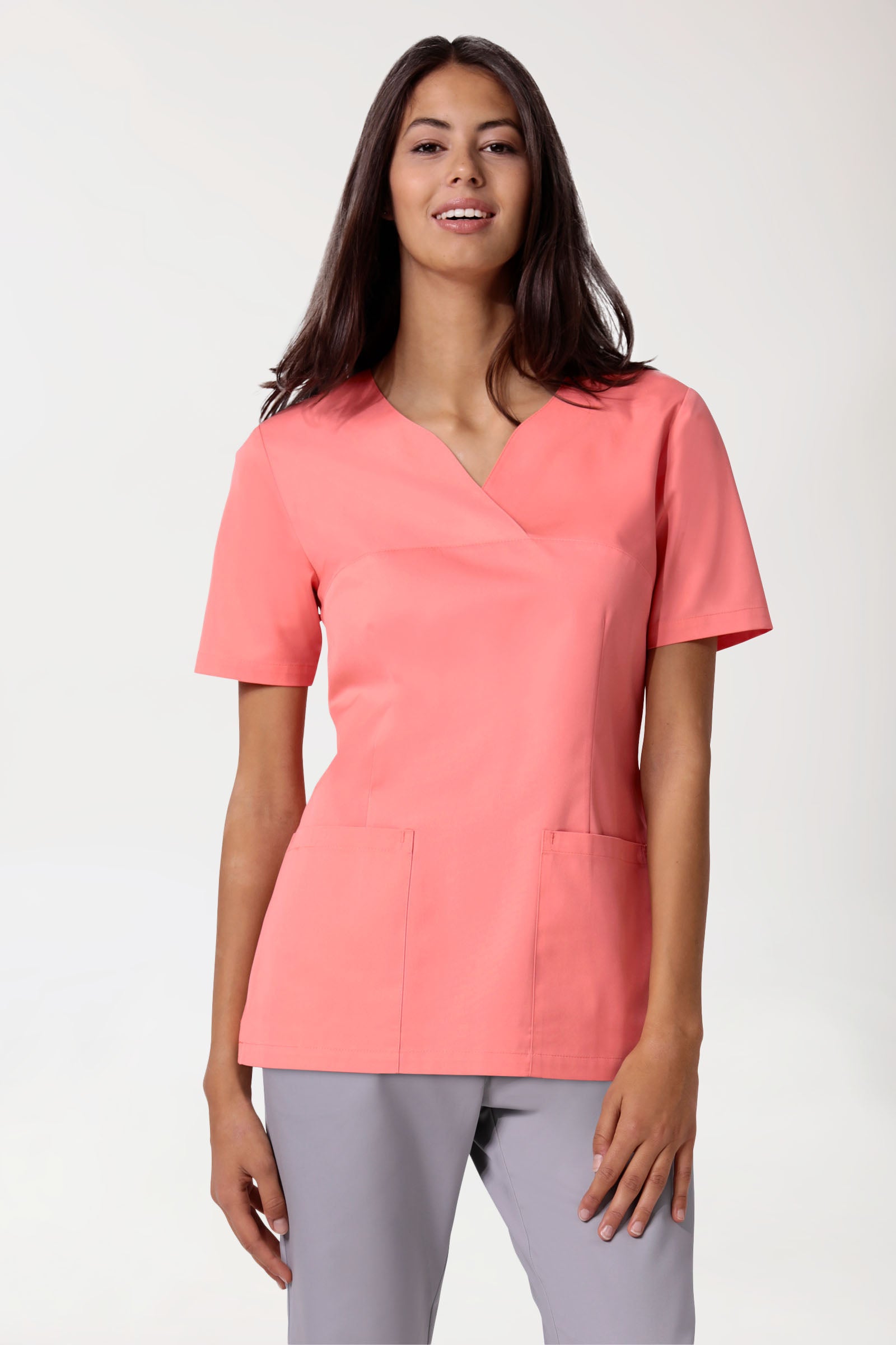 CORE Tunique Femme - Décolleté Cœur rose pêche