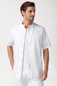 Blouse Stretch Homme - boutonnée blanc