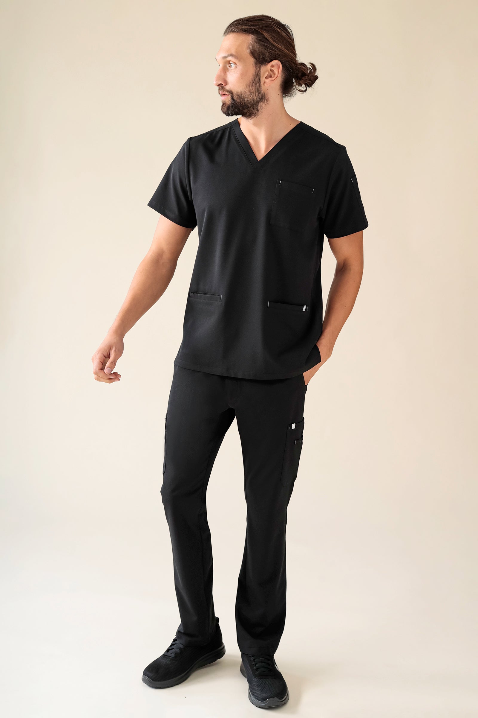 KAERE Pantalon Homme - avec poches cargo noir