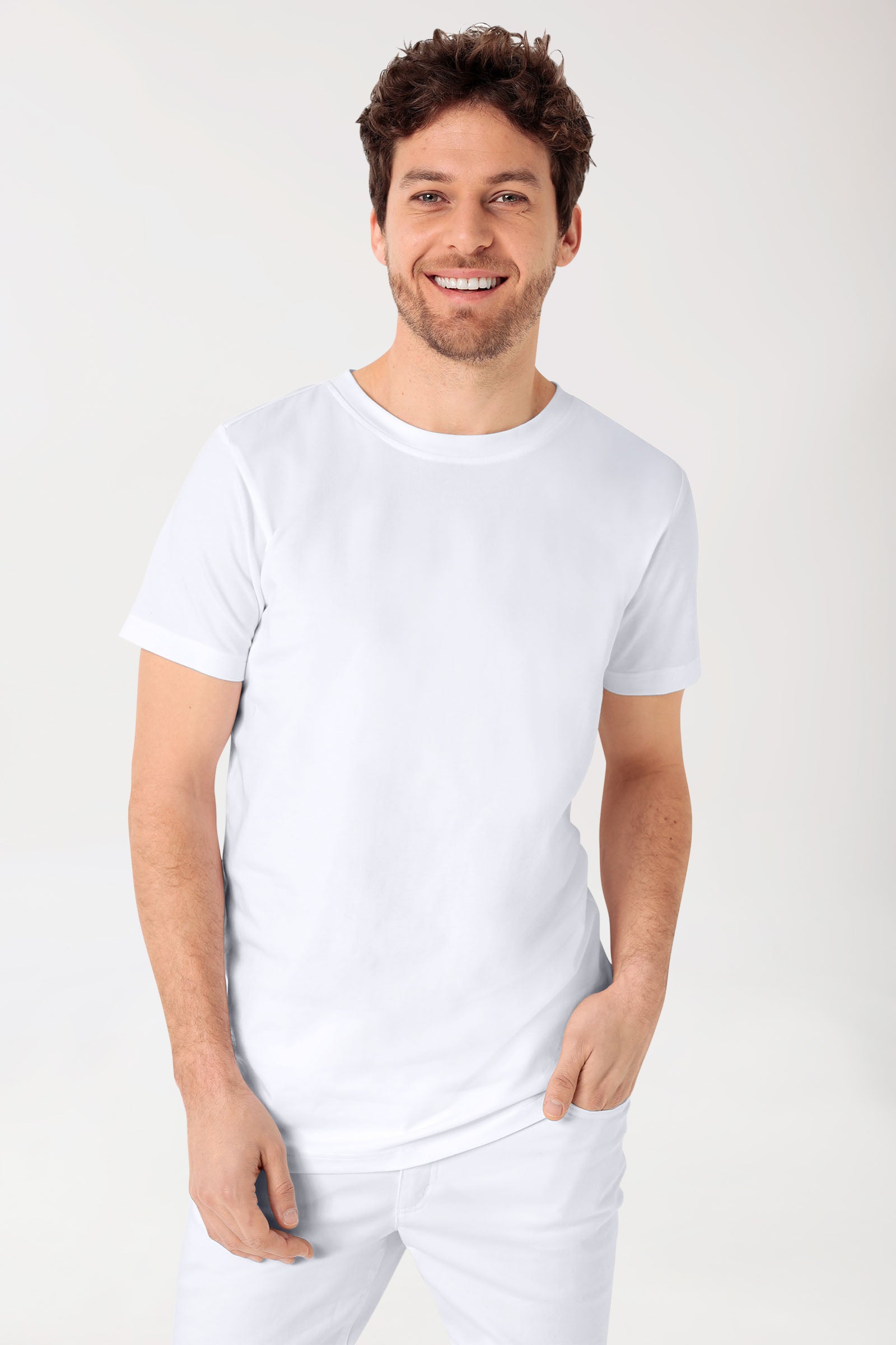 CORE T-shirt Homme - Encolure ronde blanc