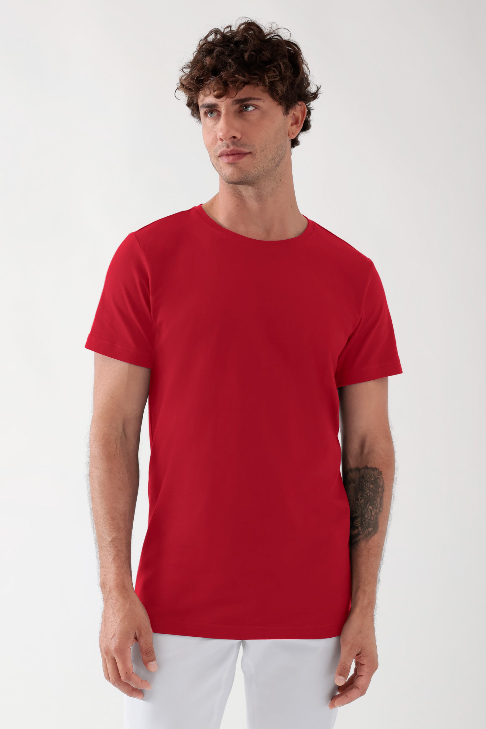 CORE T-shirt Homme - Encolure ronde rouge