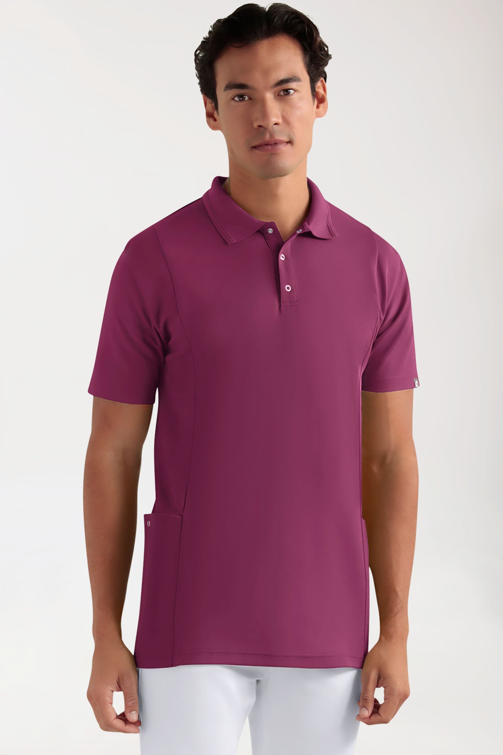 COMFY FLEX Tunique Stretch Homme - Col polo berry