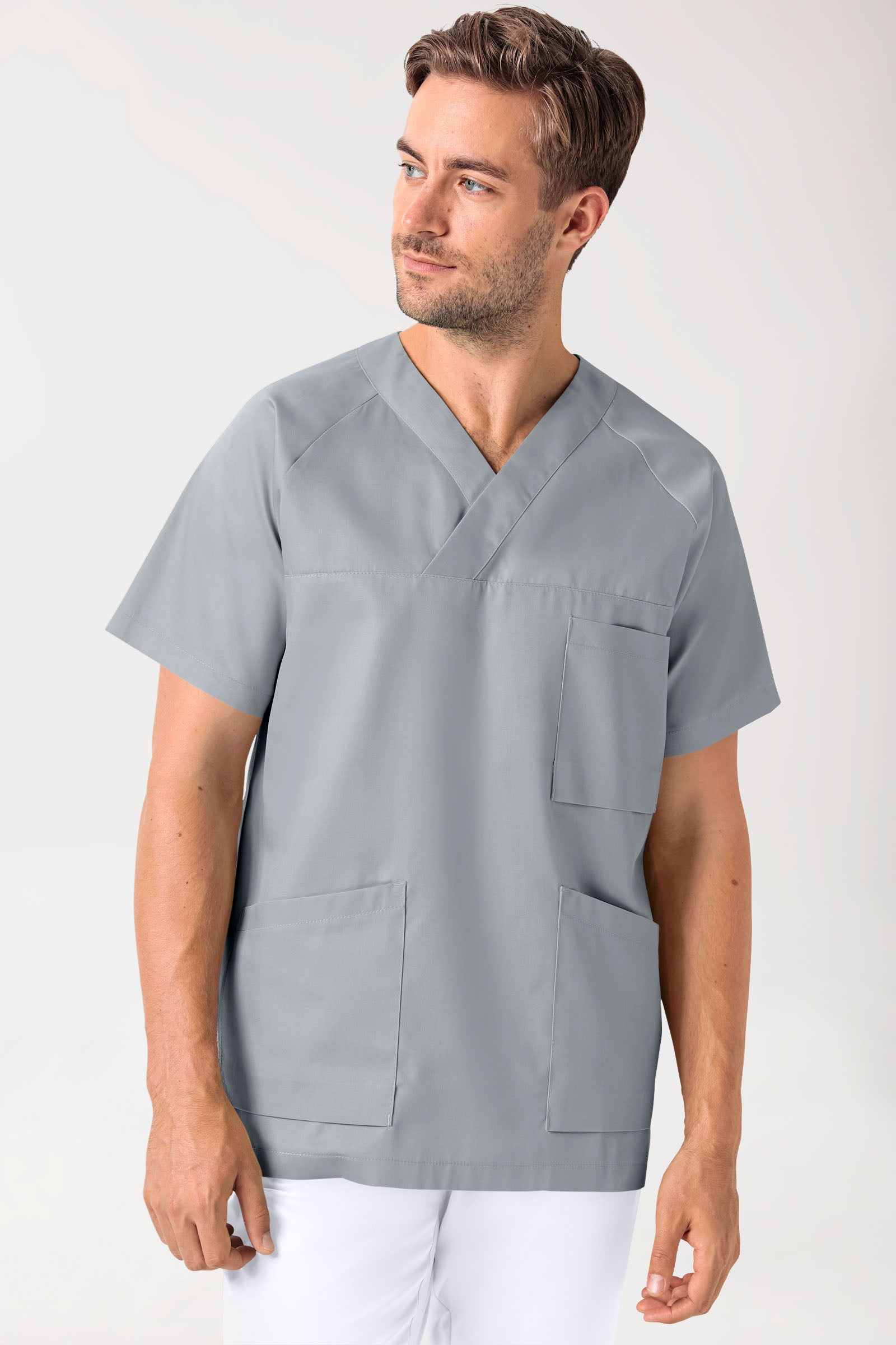 CORE Tunique Homme - Col V gris