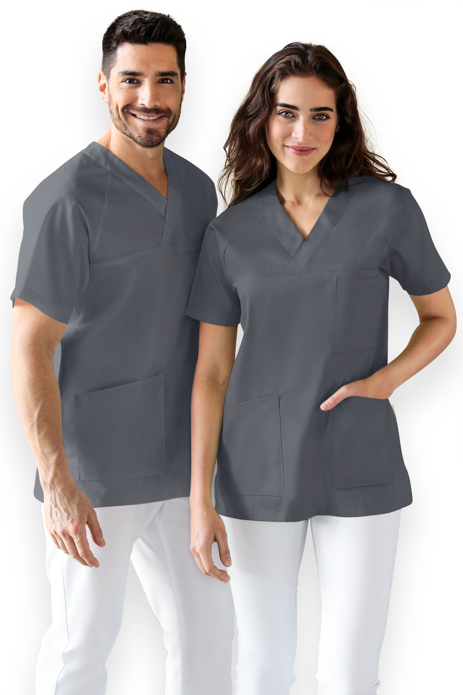La tunique médicale mixte-Col V galet