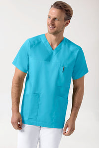 CORE Tunique Homme - Col V turquoise