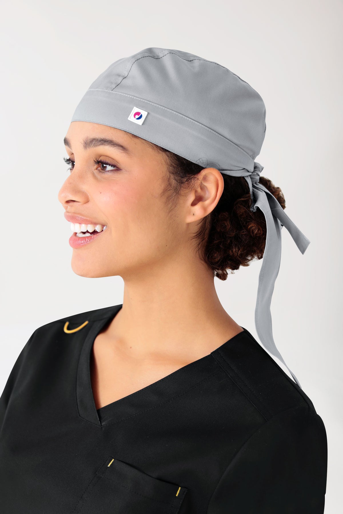 JUST STRONG Toque Bandana mixte gris, Vue de face 