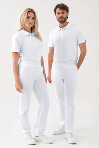 GREEN Pantalon Stretch mixte - Ceinture élastiquée blanc