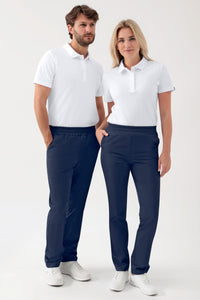 GREEN Pantalon Stretch mixte - Ceinture élastiquée navy