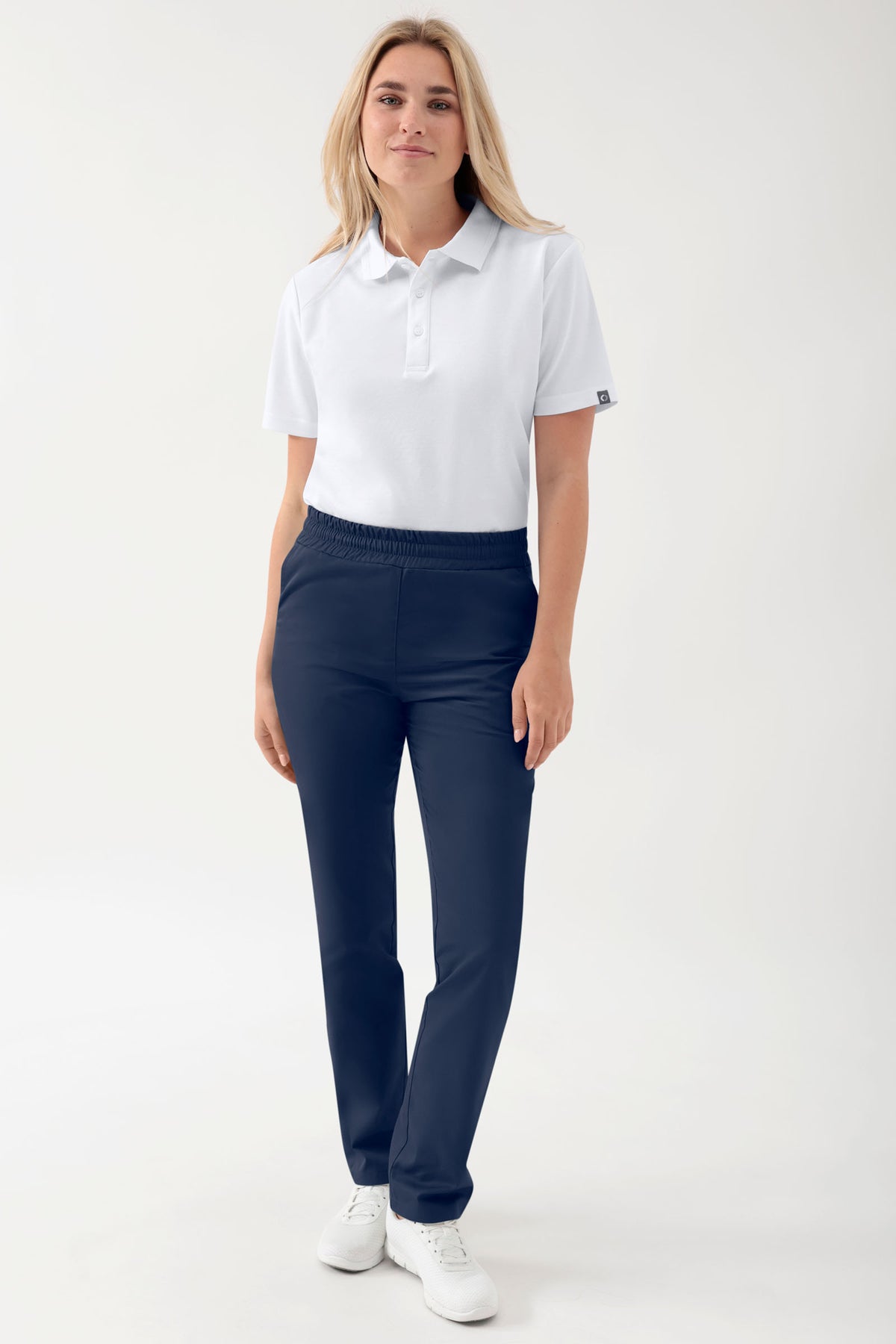 GREEN Pantalon Stretch mixte - Ceinture élastiquée navy