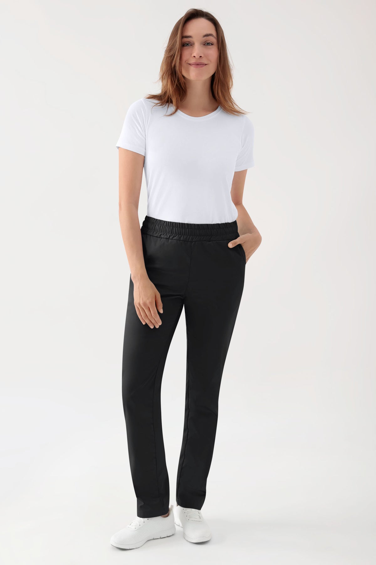 Pantalon Stretch mixte - Ceinture élastiquée noir