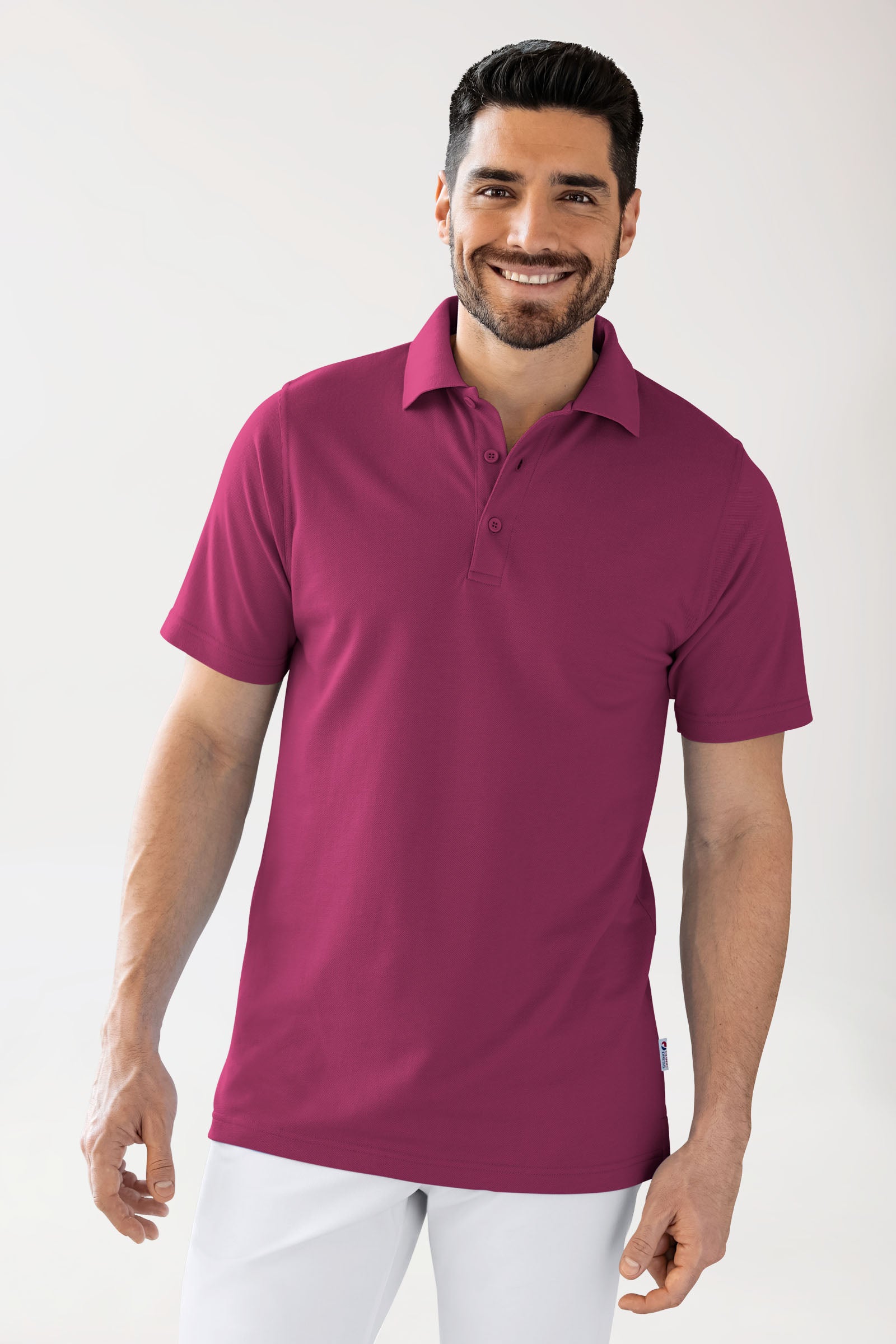 CORE Shirt mixte - Col polo berry