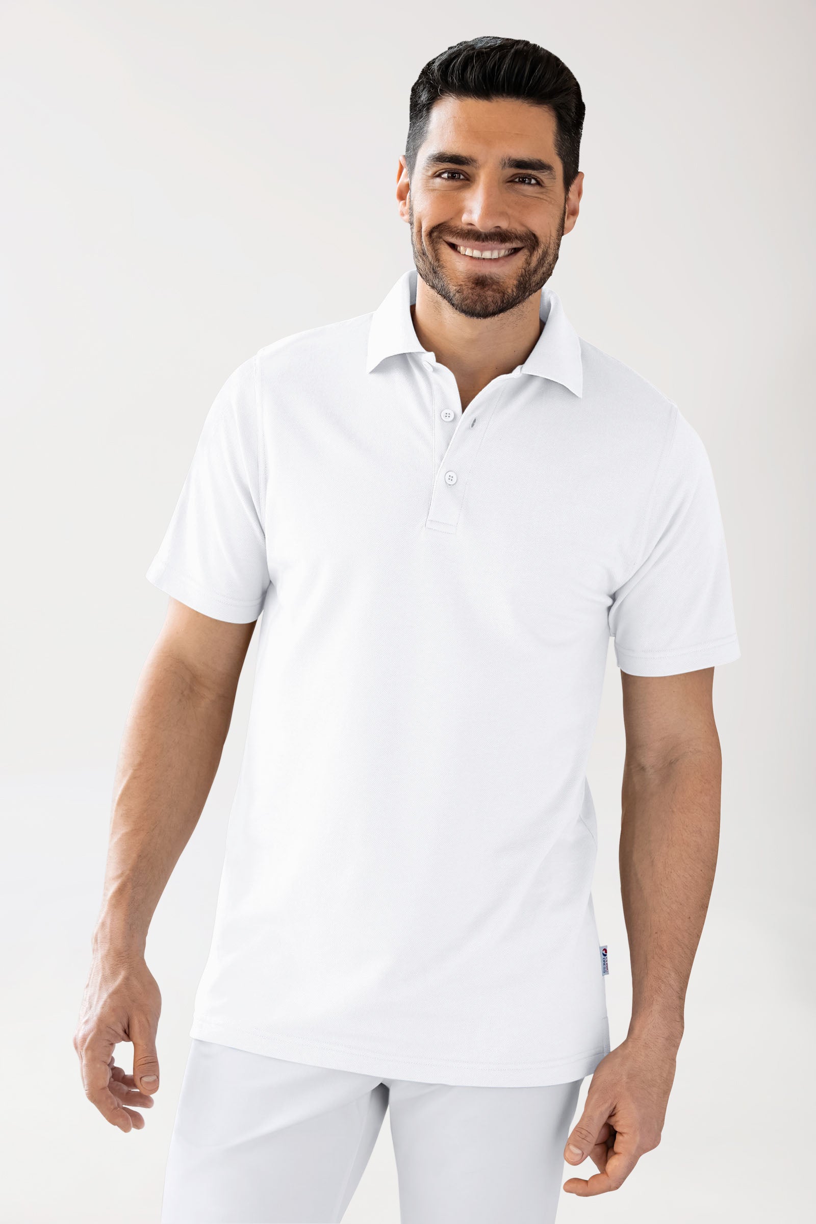 CORE Shirt mixte - Col polo blanc