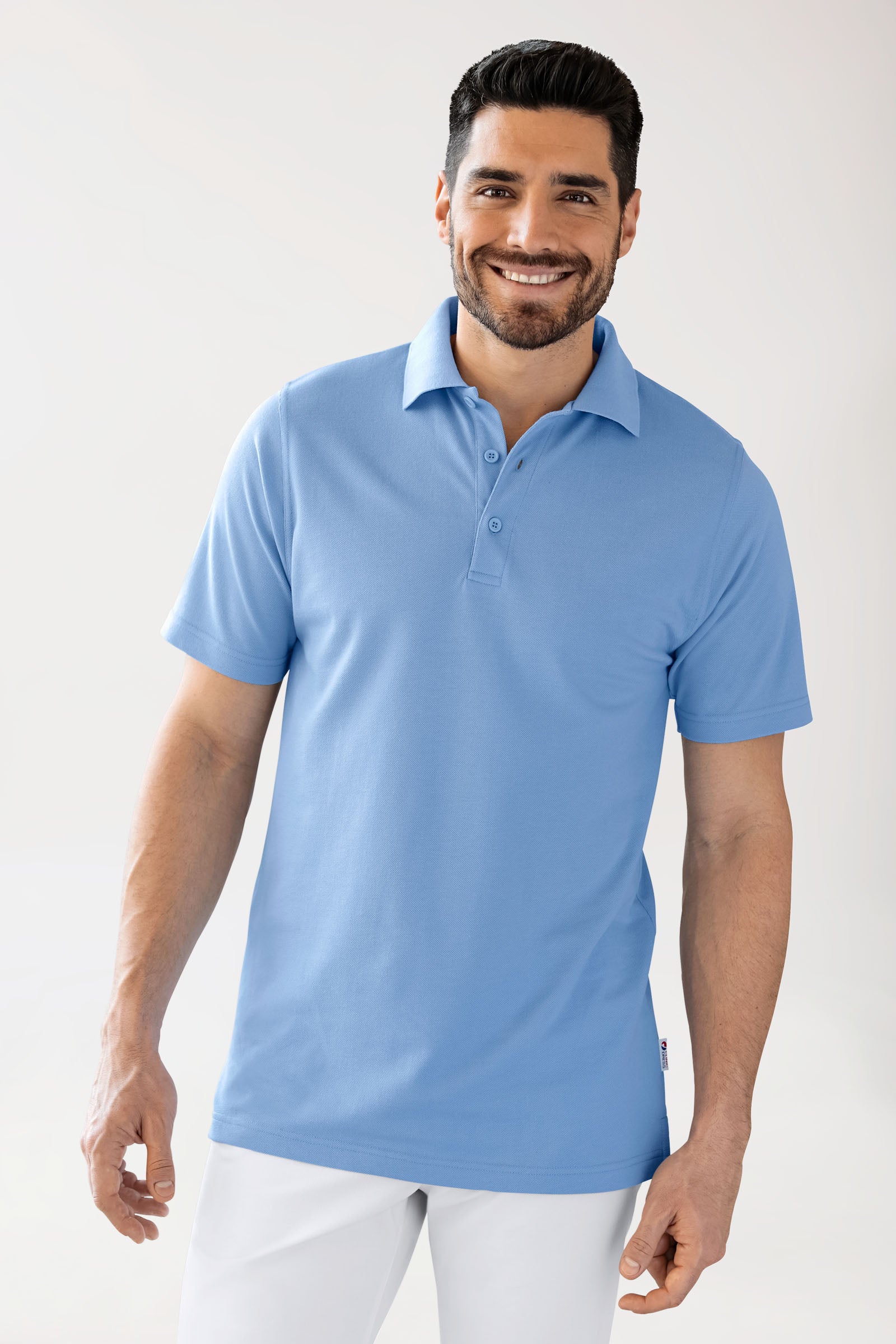 CORE Shirt mixte - Col polo bleu ciel