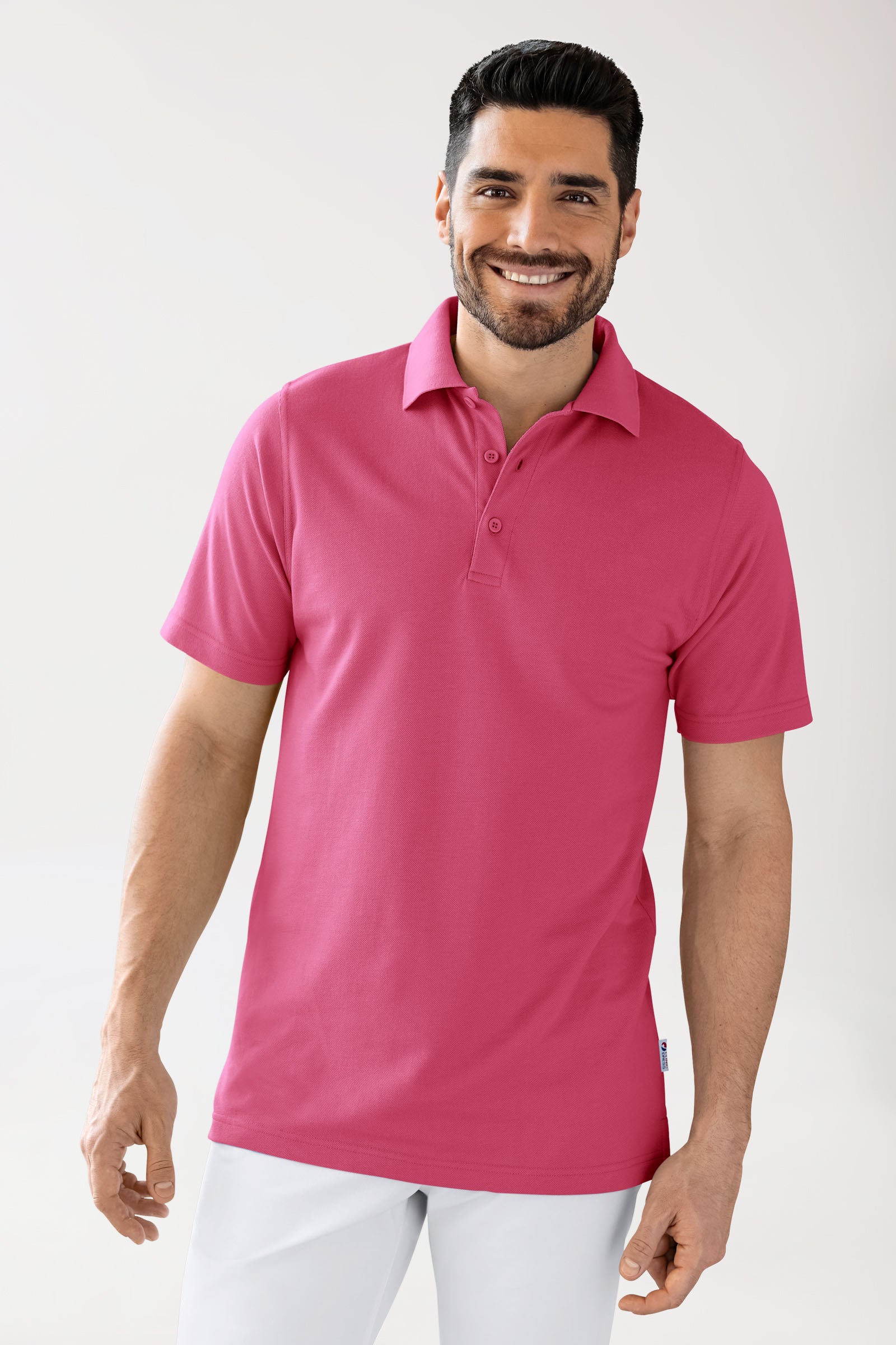 CORE Shirt mixte - Col polo bois de rose