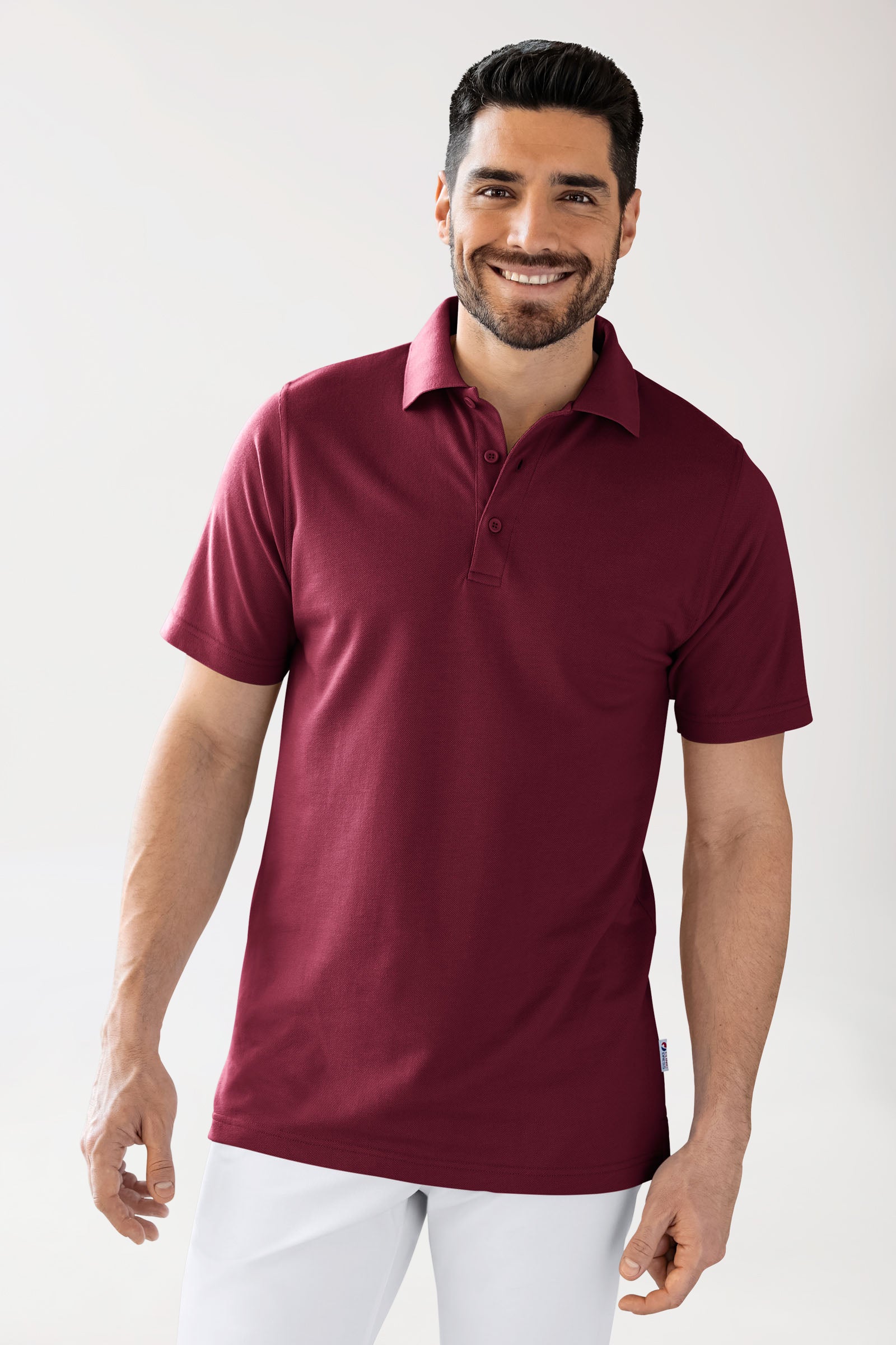 CORE Shirt mixte - Col polo bordeaux