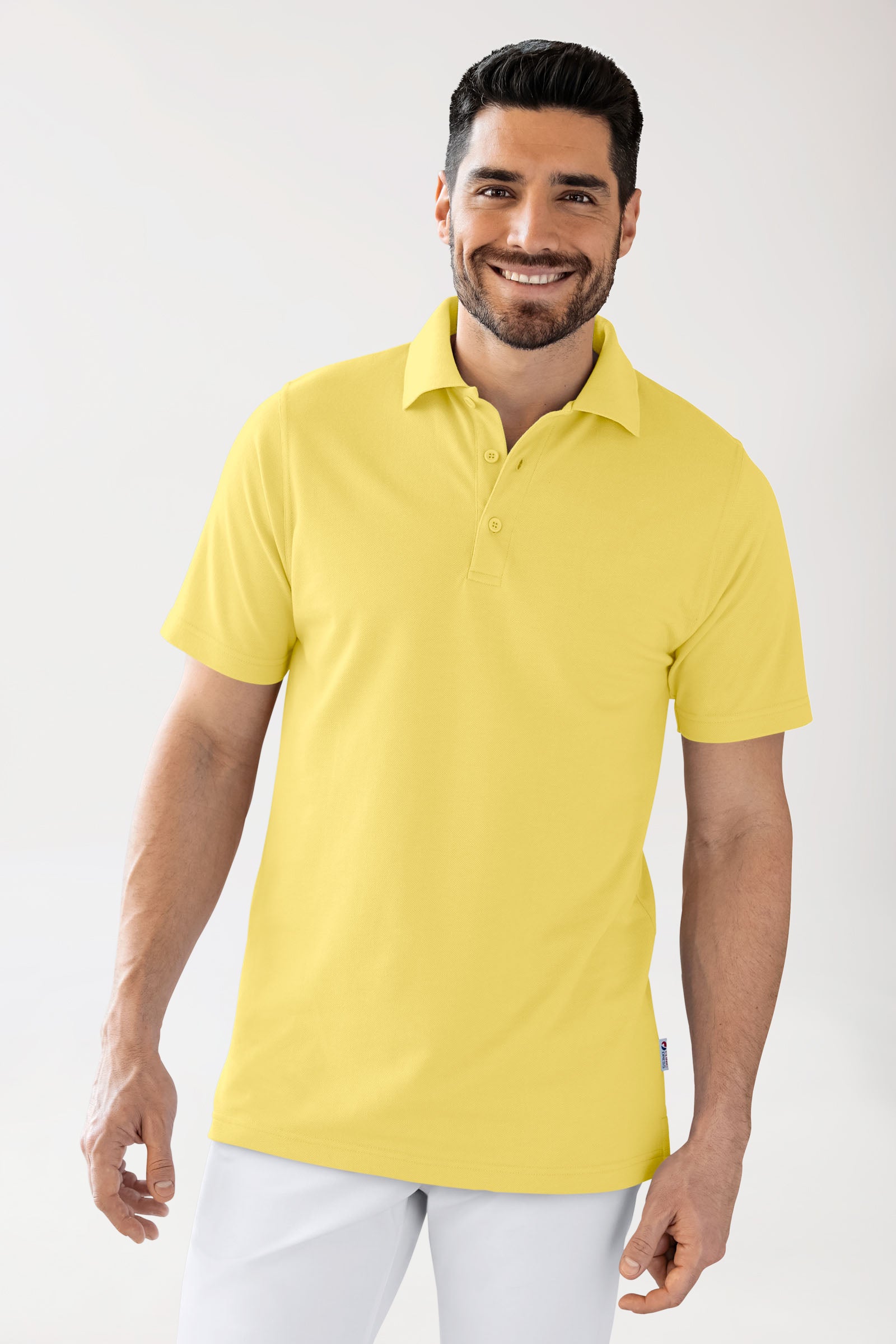 CORE Shirt mixte - Col polo jaune
