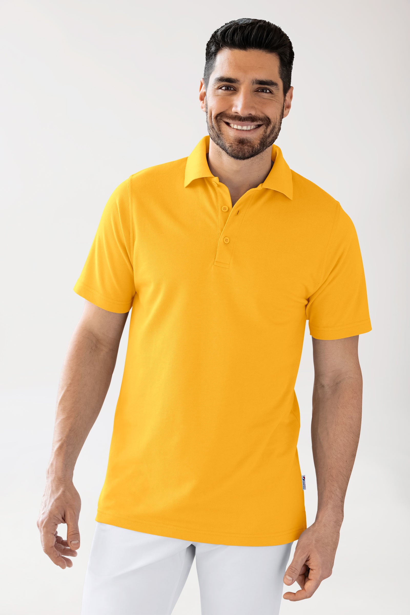 CORE Shirt mixte - Col polo jaune soleil