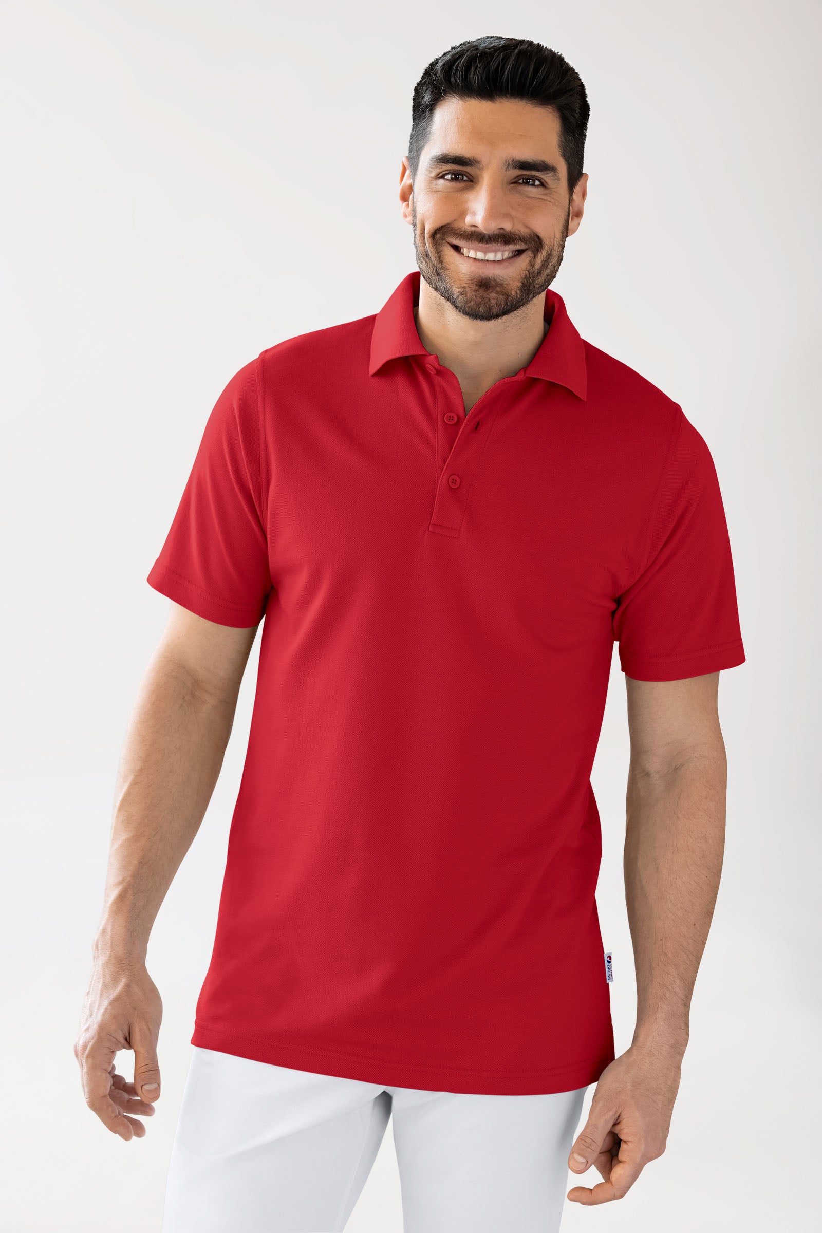 CORE Shirt mixte - Col polo rouge