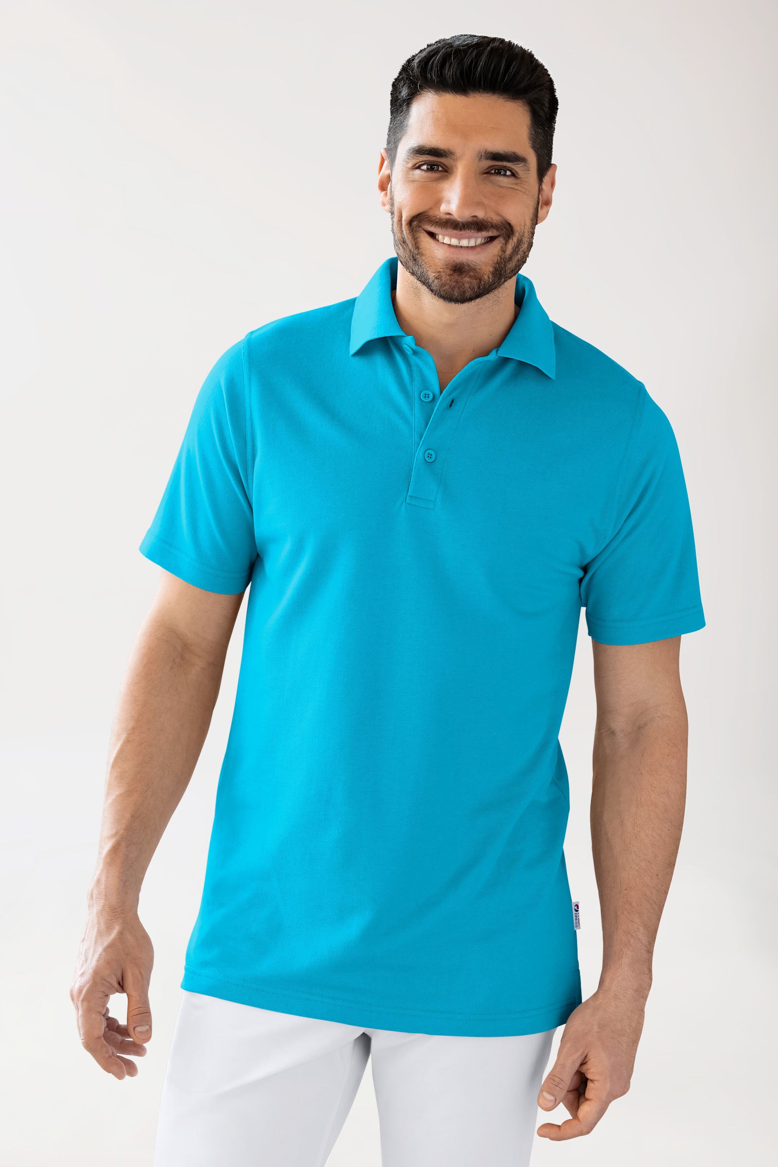 CORE Shirt mixte - Col polo turquoise