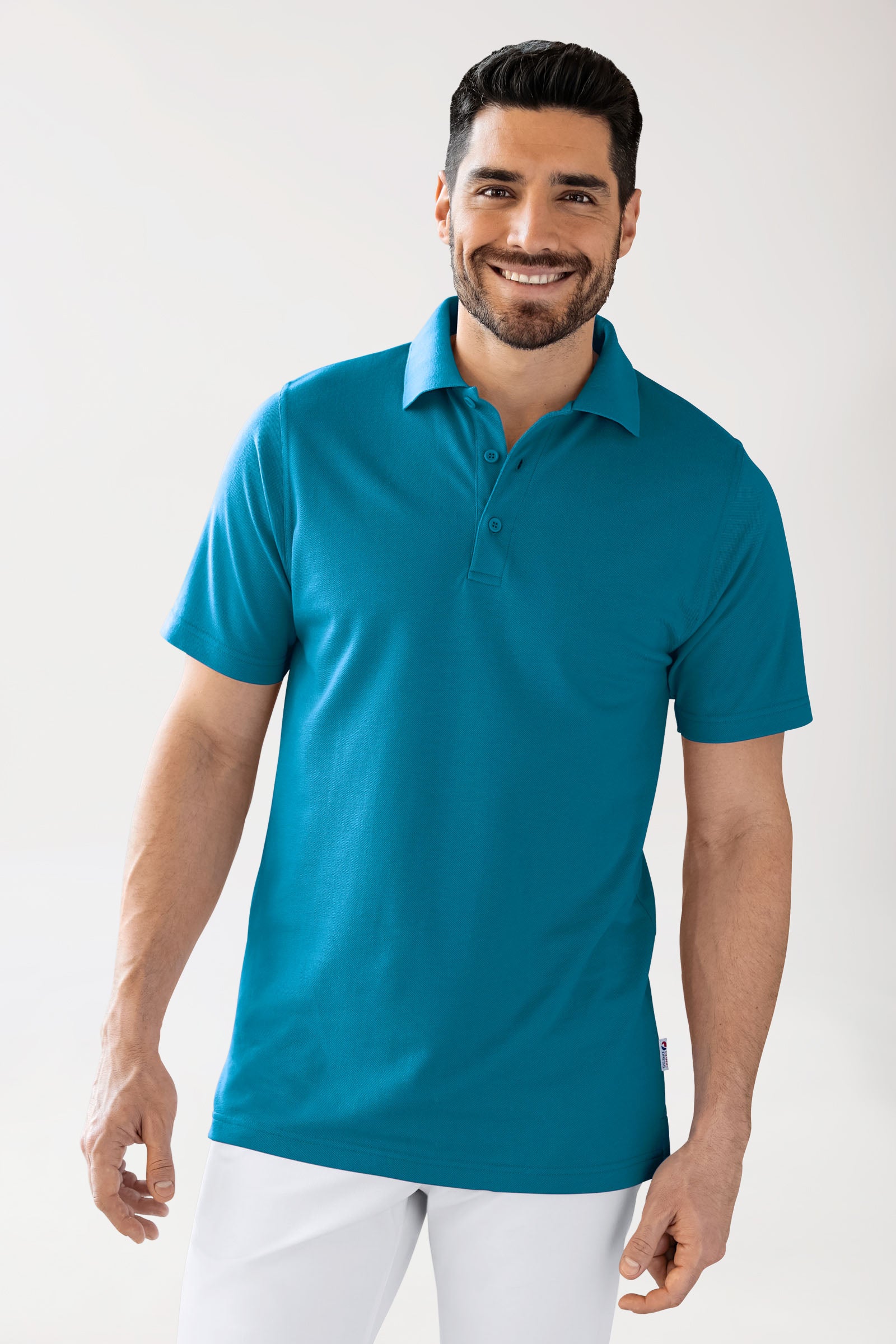 CORE Shirt mixte - Col polo vert pétrole