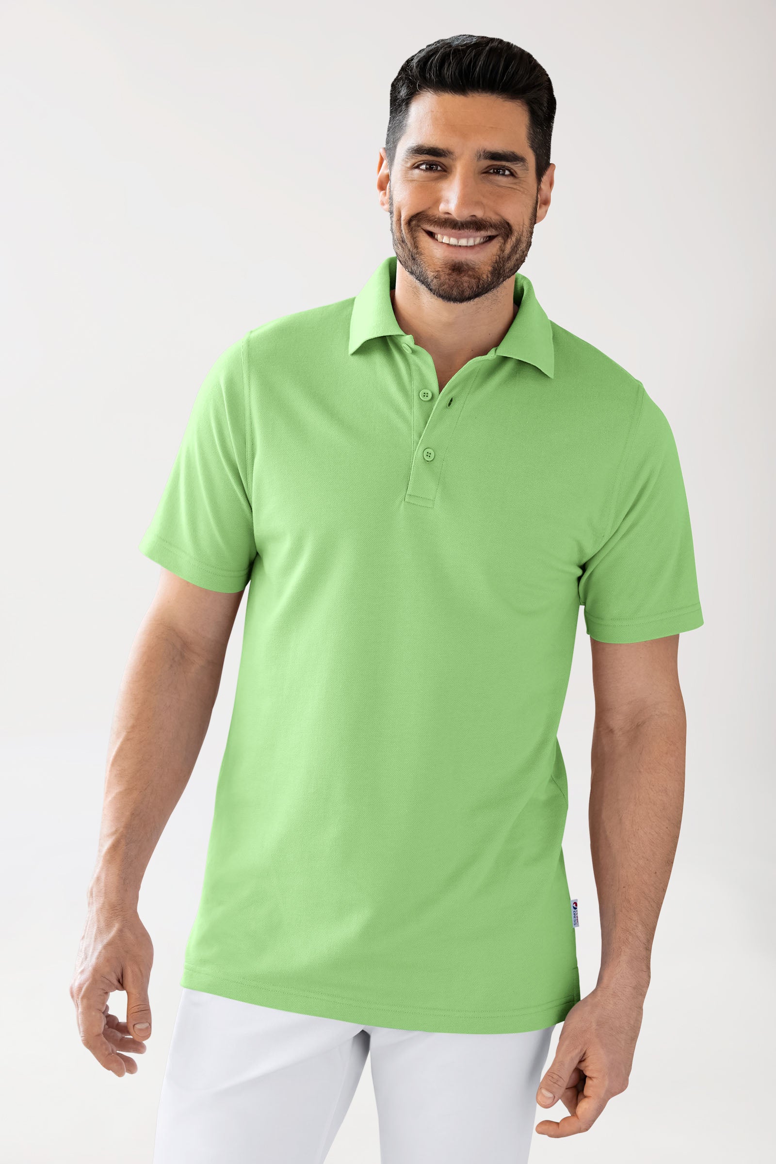 CORE Shirt mixte - Col polo vert pomme