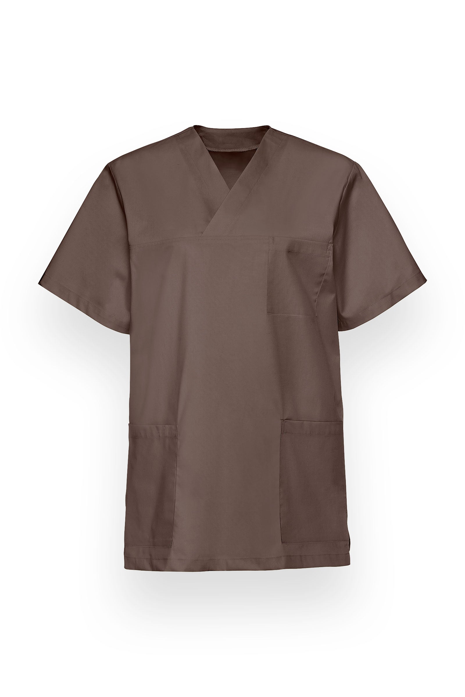 Tunique Stretch mixte - Col V taupe foncé