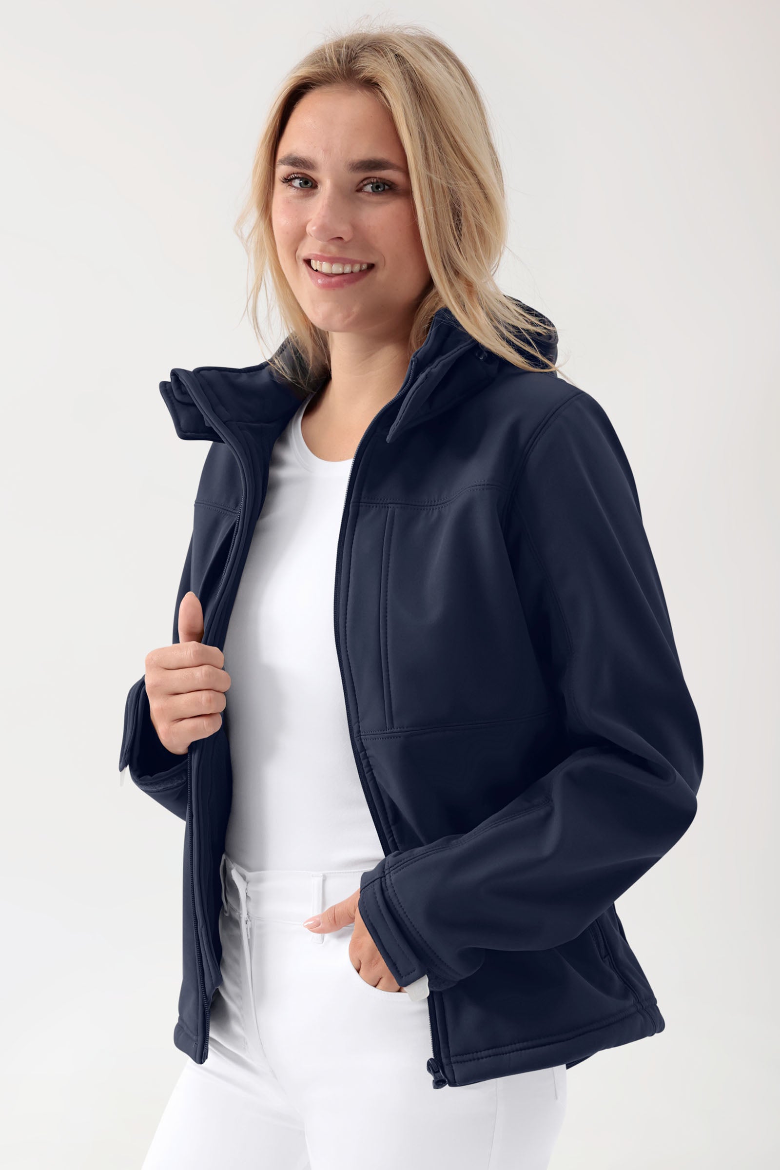 Softshell Veste mixte - à capuche navy