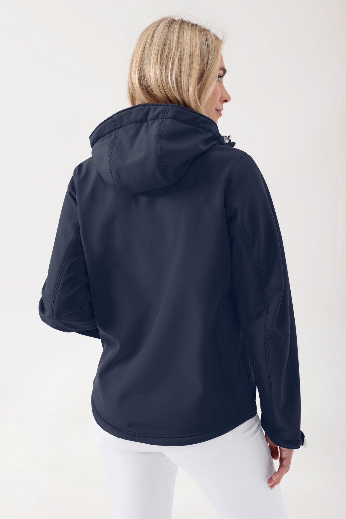 Softshell Veste mixte - à capuche navy, Vue de face 