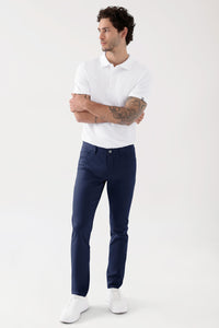COMFY FLEX Pantalon 5 poches Homme - Jambe slim bleu navy