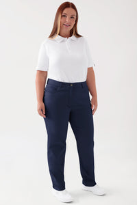 COMFY FLEX Pantalon 5 poches Femme - Jambe droite navy