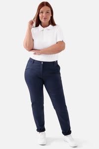 COMFY FLEX Pantalon Femme - Style Chino navy