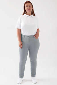 COMFY FLEX Pantalon 5 poches Femme - Jambe slim gris