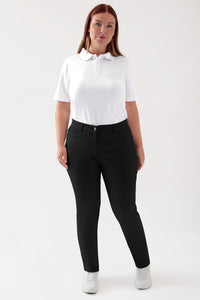 COMFY FLEX Pantalon 5 poches Femme - Jambe slim noir