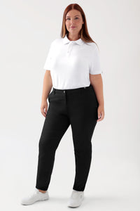 COMFY FLEX Pantalon Femme - Style Chino noir