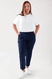 COMFY FLEX Pantalon Stretch mixte - 7/8 longueur navy