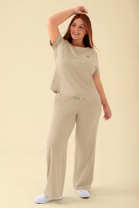 KAERE T-shirt Femme - Encoloure ronde sable