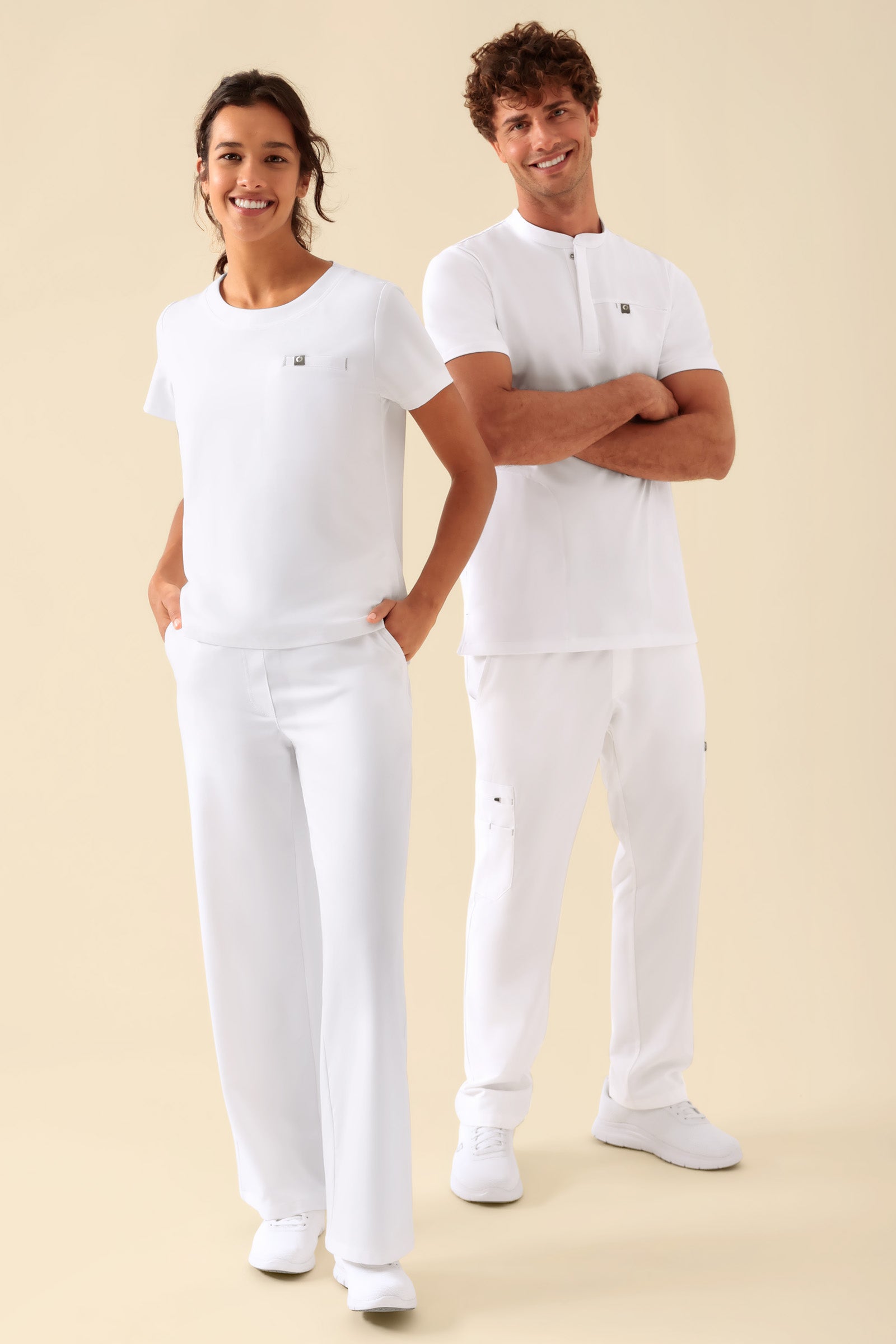 KAERE T-shirt Femme - Encoloure ronde blanc, Vue de face 